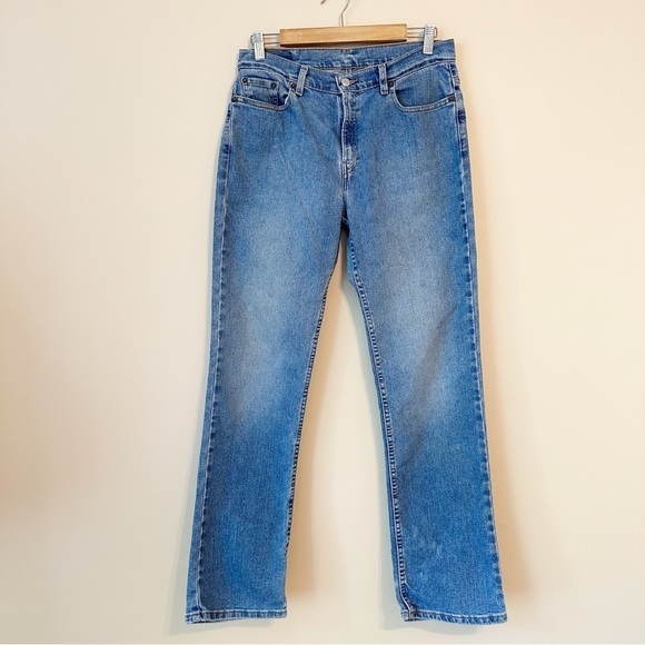 Lev’s Vintage 2000s Y2K Women’s 505 Straight Leg Blue Jeans - Size 12 - Picture 16 of 16